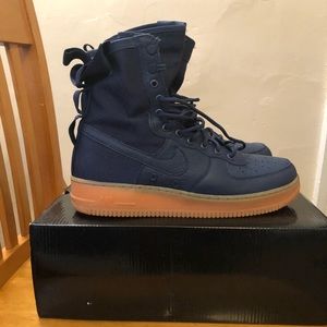 Nike SF Air Force 1 Midnight Blue Gum Sole